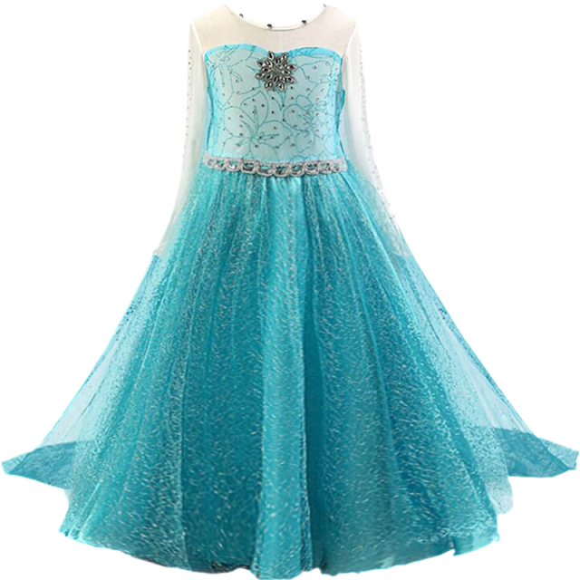 Girls Princess Costume For Kids Halloween Party Cosplay Dress Up Children Disguise Fille