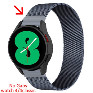 20mm 22mm magnetic strap For Samsung Active 2 40/44mm Gear S3 bracelet Huawei GT/GT2/2e Galaxy watch 4/4 Classic 3 45/42mm band