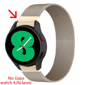 20mm 22mm magnetic strap For Samsung Active 2 40/44mm Gear S3 bracelet Huawei GT/GT2/2e Galaxy watch 4/4 Classic 3 45/42mm band