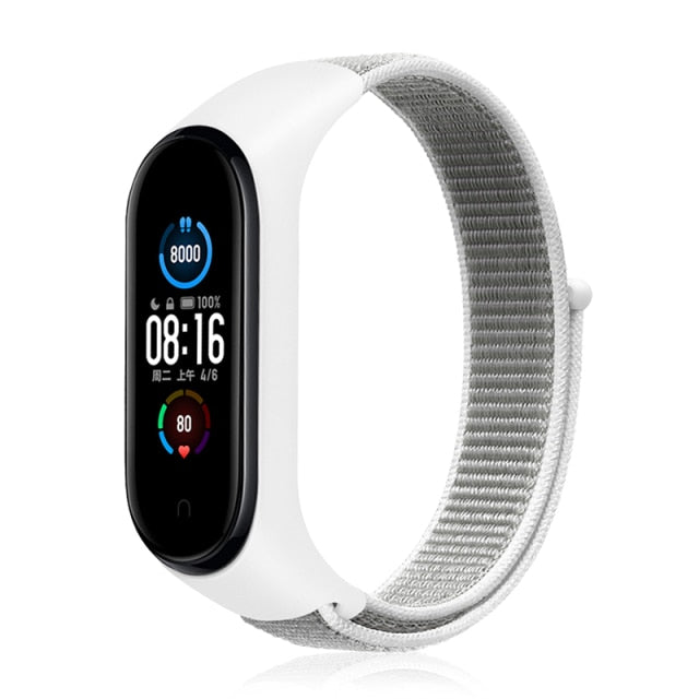 Strap for Xiaomi Mi band 6 5 4 3 Nylon Loop band Sport smartwatch Belt pulsera correa xiaomi Wristband for Miband 6 5 4 Bracelet