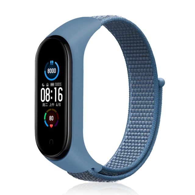 Strap for Xiaomi Mi band 6 5 4 3 Nylon Loop band Sport smartwatch Belt pulsera correa xiaomi Wristband for Miband 6 5 4 Bracelet