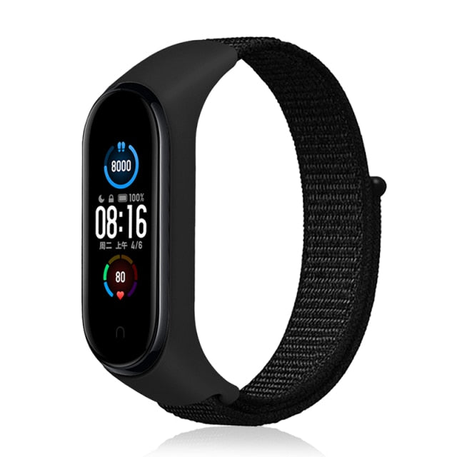 Strap for Xiaomi Mi band 6 5 4 3 Nylon Loop band Sport smartwatch Belt pulsera correa xiaomi Wristband for Miband 6 5 4 Bracelet