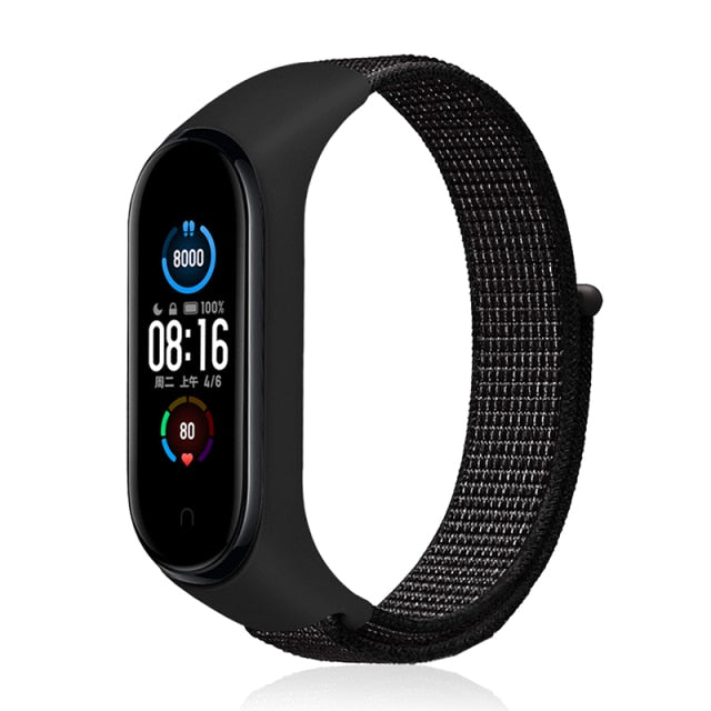 Strap for Xiaomi Mi band 6 5 4 3 Nylon Loop band Sport smartwatch Belt pulsera correa xiaomi Wristband for Miband 6 5 4 Bracelet