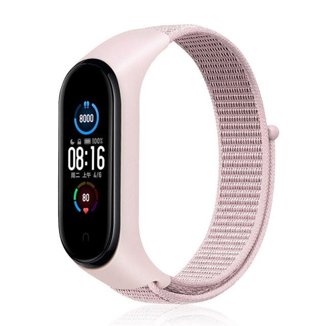 Strap for Xiaomi Mi band 6 5 4 3 Nylon Loop band Sport smartwatch Belt pulsera correa xiaomi Wristband for Miband 6 5 4 Bracelet