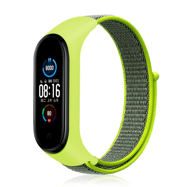 Strap for Xiaomi Mi band 6 5 4 3 Nylon Loop band Sport smartwatch Belt pulsera correa xiaomi Wristband for Miband 6 5 4 Bracelet