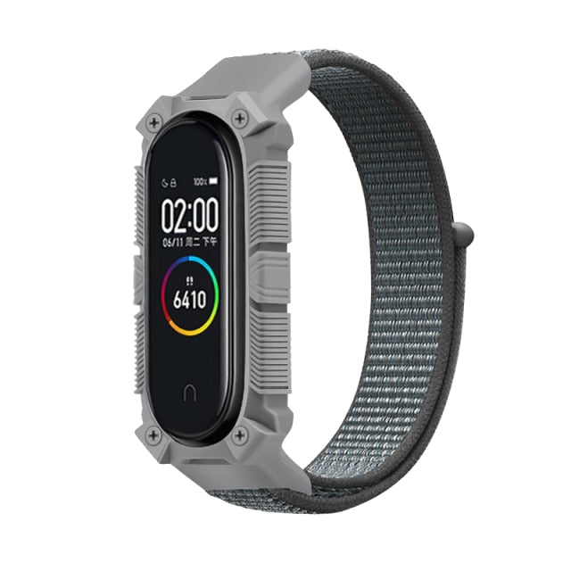 Strap for Xiaomi Mi band 6 5 4 3 Nylon Loop band Sport smartwatch Belt pulsera correa xiaomi Wristband for Miband 6 5 4 Bracelet