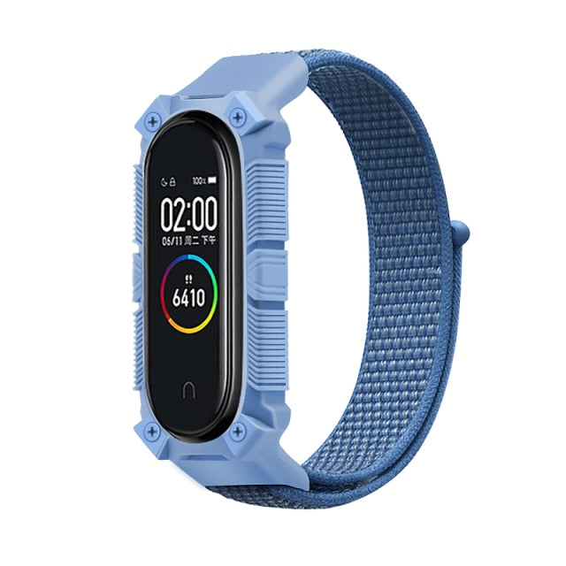 Strap for Xiaomi Mi band 6 5 4 3 Nylon Loop band Sport smartwatch Belt pulsera correa xiaomi Wristband for Miband 6 5 4 Bracelet