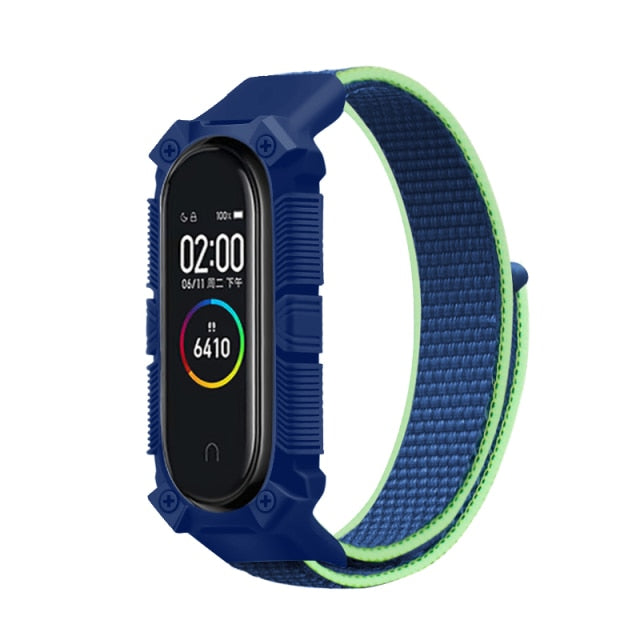 Strap for Xiaomi Mi band 6 5 4 3 Nylon Loop band Sport smartwatch Belt pulsera correa xiaomi Wristband for Miband 6 5 4 Bracelet