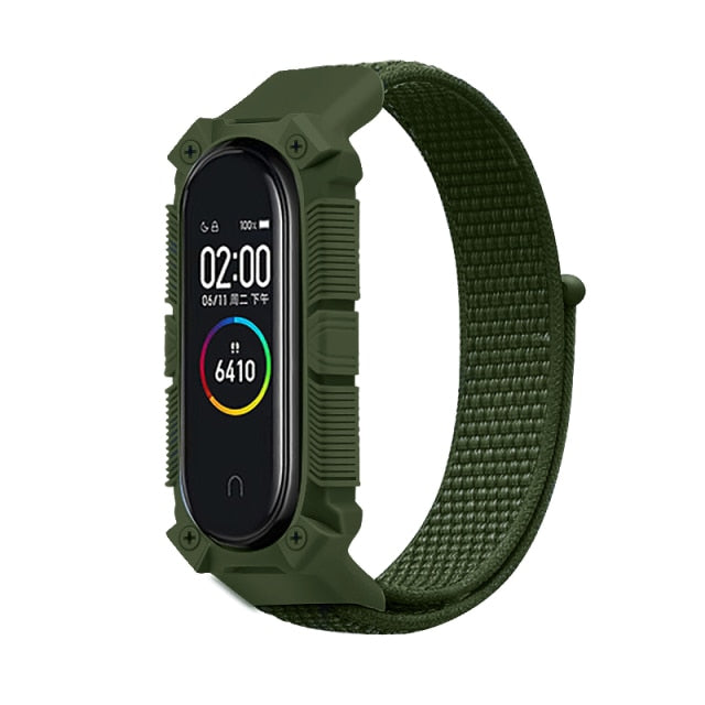 Strap for Xiaomi Mi band 6 5 4 3 Nylon Loop band Sport smartwatch Belt pulsera correa xiaomi Wristband for Miband 6 5 4 Bracelet