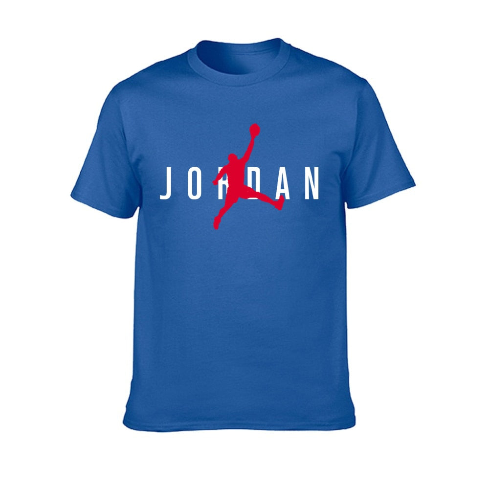 Unisex Hot Sale T-Shirt Street Sports Jordan-3D Printing T-Shirt Casual Loose Breathable Short Sleeve Wholesale Direct Sales