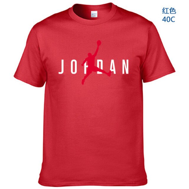Unisex Hot Sale T-Shirt Street Sports Jordan-3D Printing T-Shirt Casual Loose Breathable Short Sleeve Wholesale Direct Sales