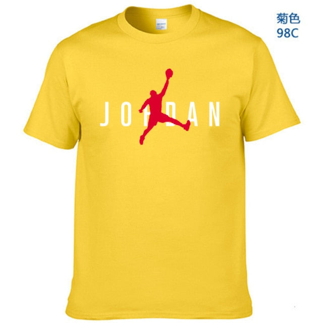 Unisex Hot Sale T-Shirt Street Sports Jordan-3D Printing T-Shirt Casual Loose Breathable Short Sleeve Wholesale Direct Sales