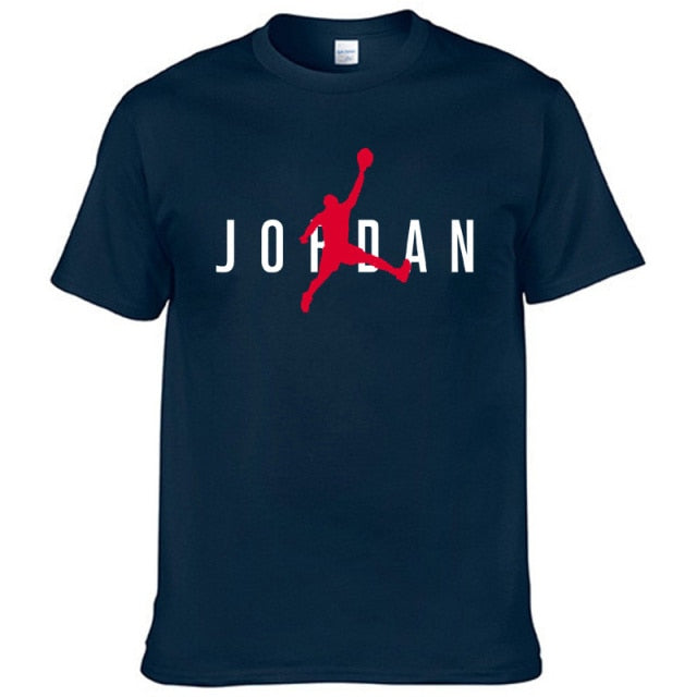 Unisex Hot Sale T-Shirt Street Sports Jordan-3D Printing T-Shirt Casual Loose Breathable Short Sleeve Wholesale Direct Sales