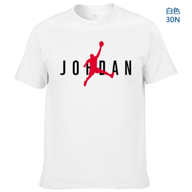 Unisex Hot Sale T-Shirt Street Sports Jordan-3D Printing T-Shirt Casual Loose Breathable Short Sleeve Wholesale Direct Sales