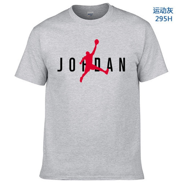 Unisex Hot Sale T-Shirt Street Sports Jordan-3D Printing T-Shirt Casual Loose Breathable Short Sleeve Wholesale Direct Sales
