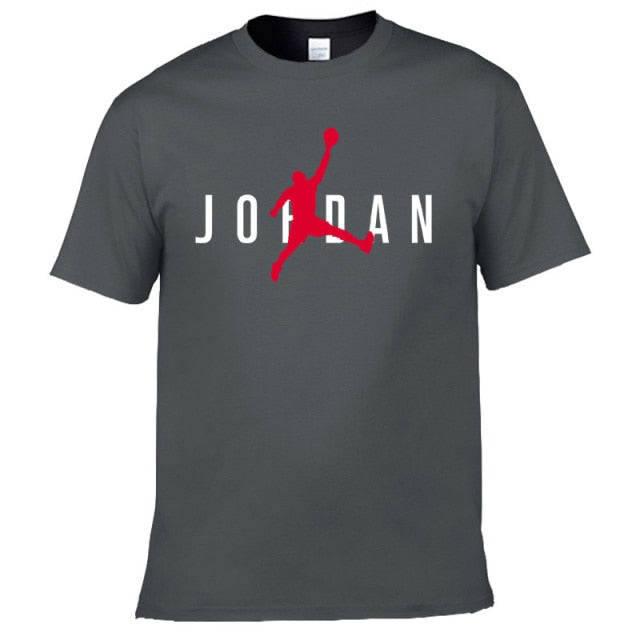 Unisex Hot Sale T-Shirt Street Sports Jordan-3D Printing T-Shirt Casual Loose Breathable Short Sleeve Wholesale Direct Sales