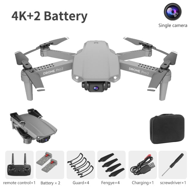 NYR E99 Pro2 RC Mini Drone 4K 1080P 720P Dual Camera WIFI FPV Aerial Photography Helicopter Foldable Quadcopter Dron Toys