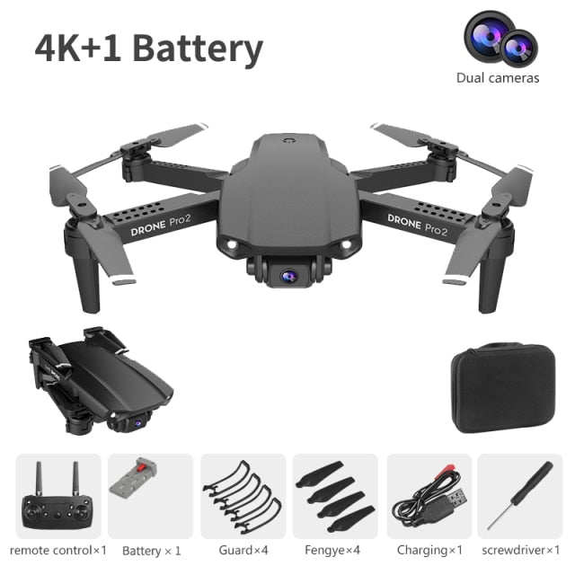 NYR E99 Pro2 RC Mini Drone 4K 1080P 720P Dual Camera WIFI FPV Aerial Photography Helicopter Foldable Quadcopter Dron Toys