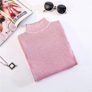 Marwin New-coming Autumn Winter Top Pull Femme Turtleneck Pullovers Sweaters Long Sleeve Slim Oversize Korean Women's Sweater