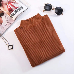 Marwin New-coming Autumn Winter Top Pull Femme Turtleneck Pullovers Sweaters Long Sleeve Slim Oversize Korean Women's Sweater