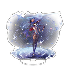 Anime Figure Genshin Impact Zhongli Diluc Venti Klee Keqing Qiqi Acrylic Stand Model Plate Desk Decor Standing Sign Fans Gifts