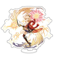 Anime Figure Genshin Impact Zhongli Diluc Venti Klee Keqing Qiqi Acrylic Stand Model Plate Desk Decor Standing Sign Fans Gifts