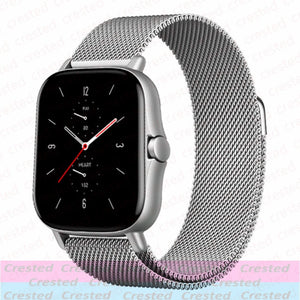 20mm/22mm Magnetic band For Amazfit GTS/2/2e/3/GTS2 Mini/GTR 42mm/47mm/GTR2/3/Pro stratos Metal Watch Bracelet Amazfit bip strap