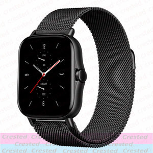 20mm/22mm Magnetic band For Amazfit GTS/2/2e/3/GTS2 Mini/GTR 42mm/47mm/GTR2/3/Pro stratos Metal Watch Bracelet Amazfit bip strap