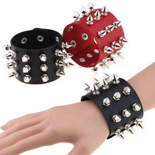 Bracelets Punk Rivets Bracelet Leather Black Bracelet Homme Fashion Popular Cool Girls Or Boys Birthday Gift Bracelet For Women