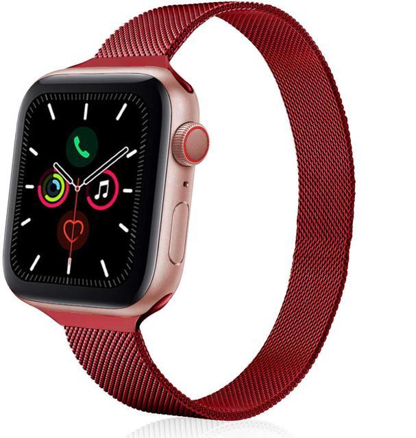 Strap For Apple watch band 44mm 40mm 38mm 42mm metal Magnetic Loop correa Accessories bracelet iWatch serie 4 3 SE 6 7 45mm 41mm
