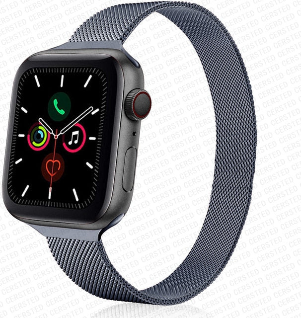 Strap For Apple watch band 44mm 40mm 38mm 42mm metal Magnetic Loop correa Accessories bracelet iWatch serie 4 3 SE 6 7 45mm 41mm
