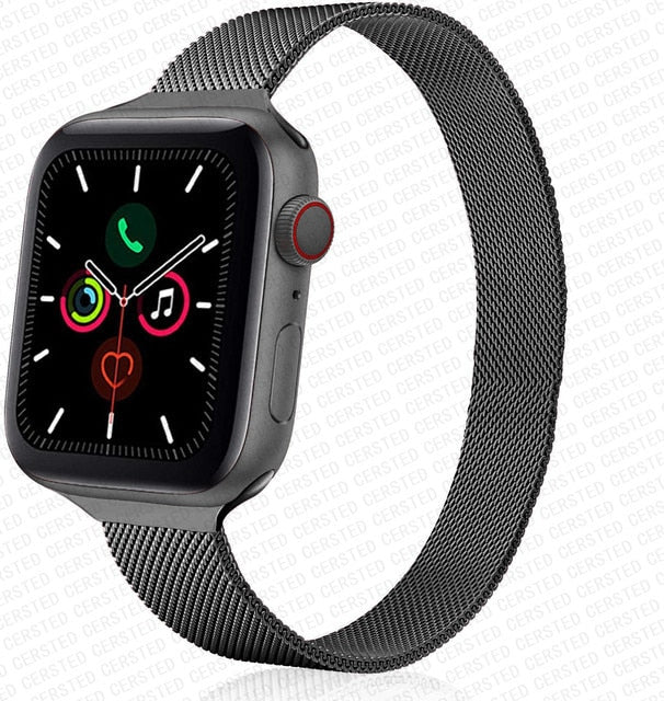 Strap For Apple watch band 44mm 40mm 38mm 42mm metal Magnetic Loop correa Accessories bracelet iWatch serie 4 3 SE 6 7 45mm 41mm