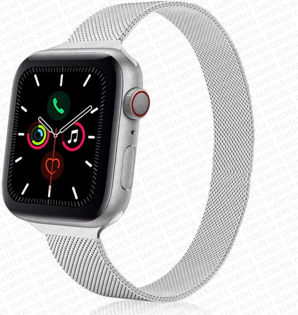Strap For Apple watch band 44mm 40mm 38mm 42mm metal Magnetic Loop correa Accessories bracelet iWatch serie 4 3 SE 6 7 45mm 41mm