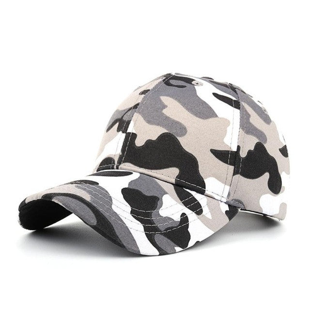 Outdoor Sporting snapback Women Men Casual Tactical Camouflage Cap Black Green  Adjustable Baseball Cap Hat bone