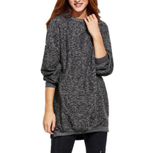 Mode Femmes Blouse Hiver Chaud À Manches Longues O Cou Tricots Pull Long Long blusas feminina verao