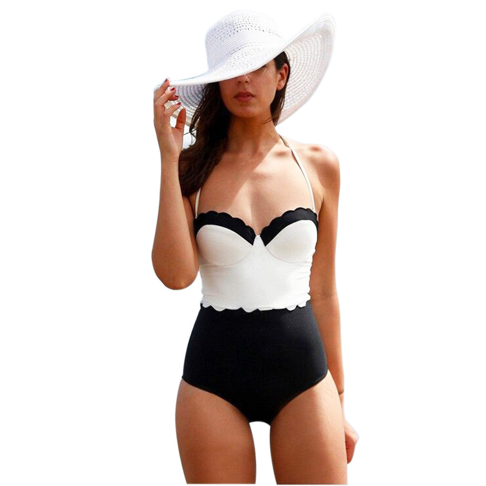 Sexy Women One Piece Swimsuit Push Up Padded Bikini Monokini Swimwear Beachwear