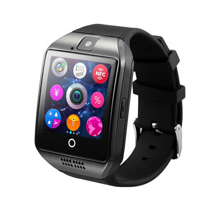 Q18 Smart Wrist Watch Bluetooth Smartwatch Phone with Camera TF/SIM Card Slot GSM Anti-lost Watch (Black)