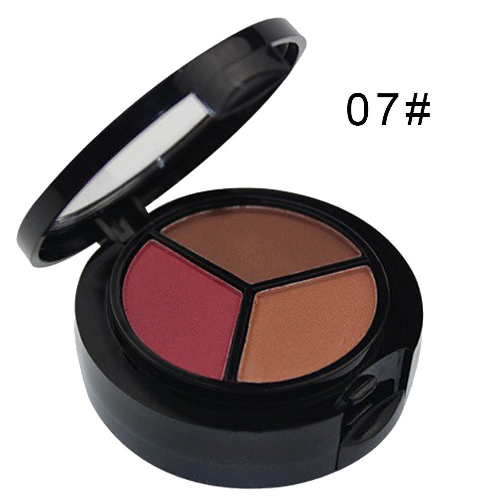 Smoky Cosmetic Set 3 colors Professional Natural Matte Makeup Eye Shadow