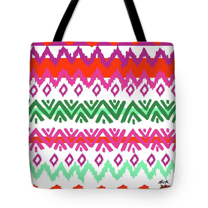 Navajo Mission Round Tote Bag