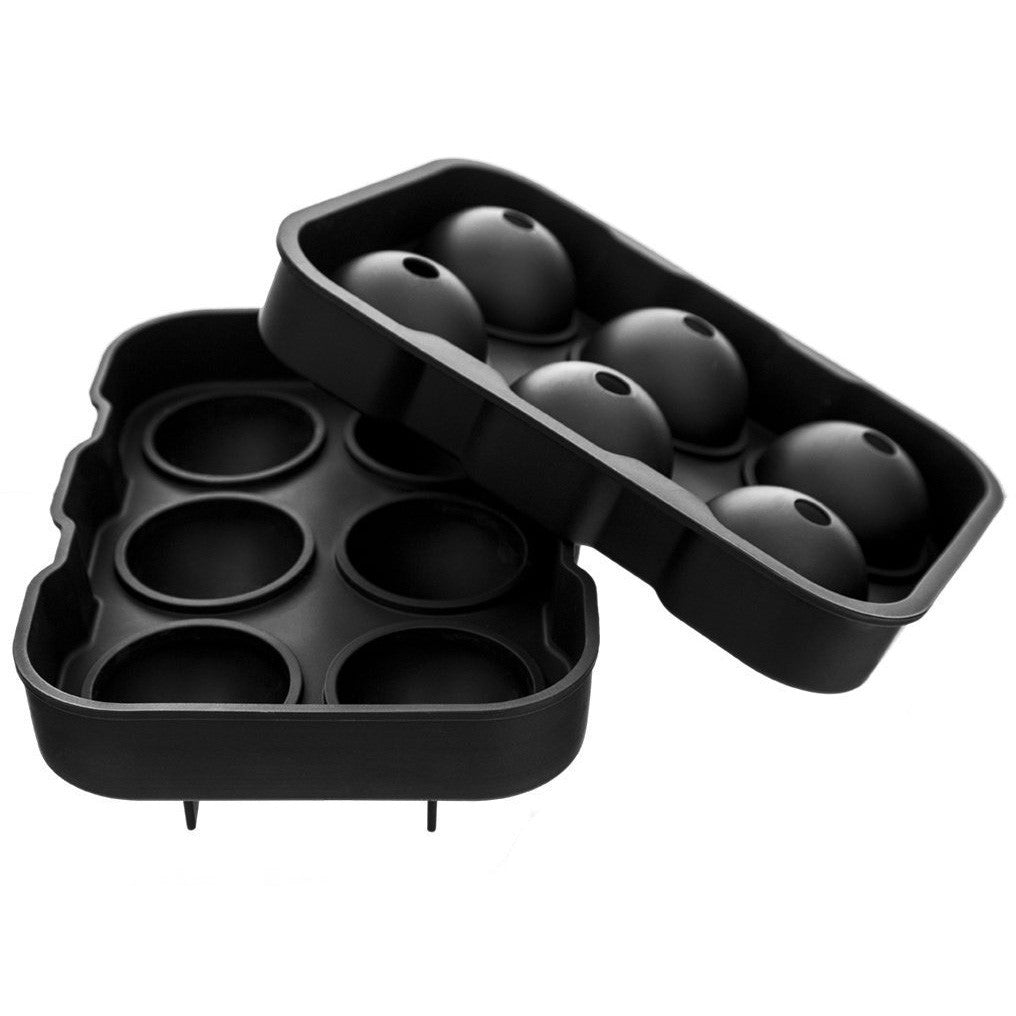 Round Ice Cube Mold Tray Silicone Ice Sphere Maker