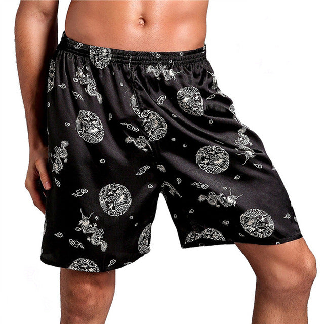Podom 2018 Summer Mens Underwear Homem Boxers Shorts Male High Quality Loose Trunk Comfortable Home Underpants Cuecas Shorts