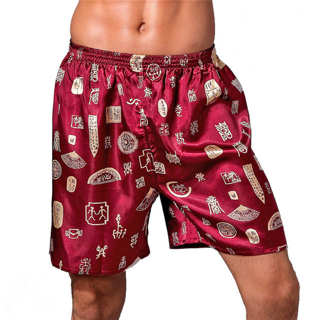 Podom 2018 Summer Mens Underwear Homem Boxers Shorts Male High Quality Loose Trunk Comfortable Home Underpants Cuecas Shorts