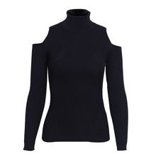 Simplee col roulé à tricoter hiver pull femmes épaule froide pull décontracté femme élégant streetwear pull automne pull 2017