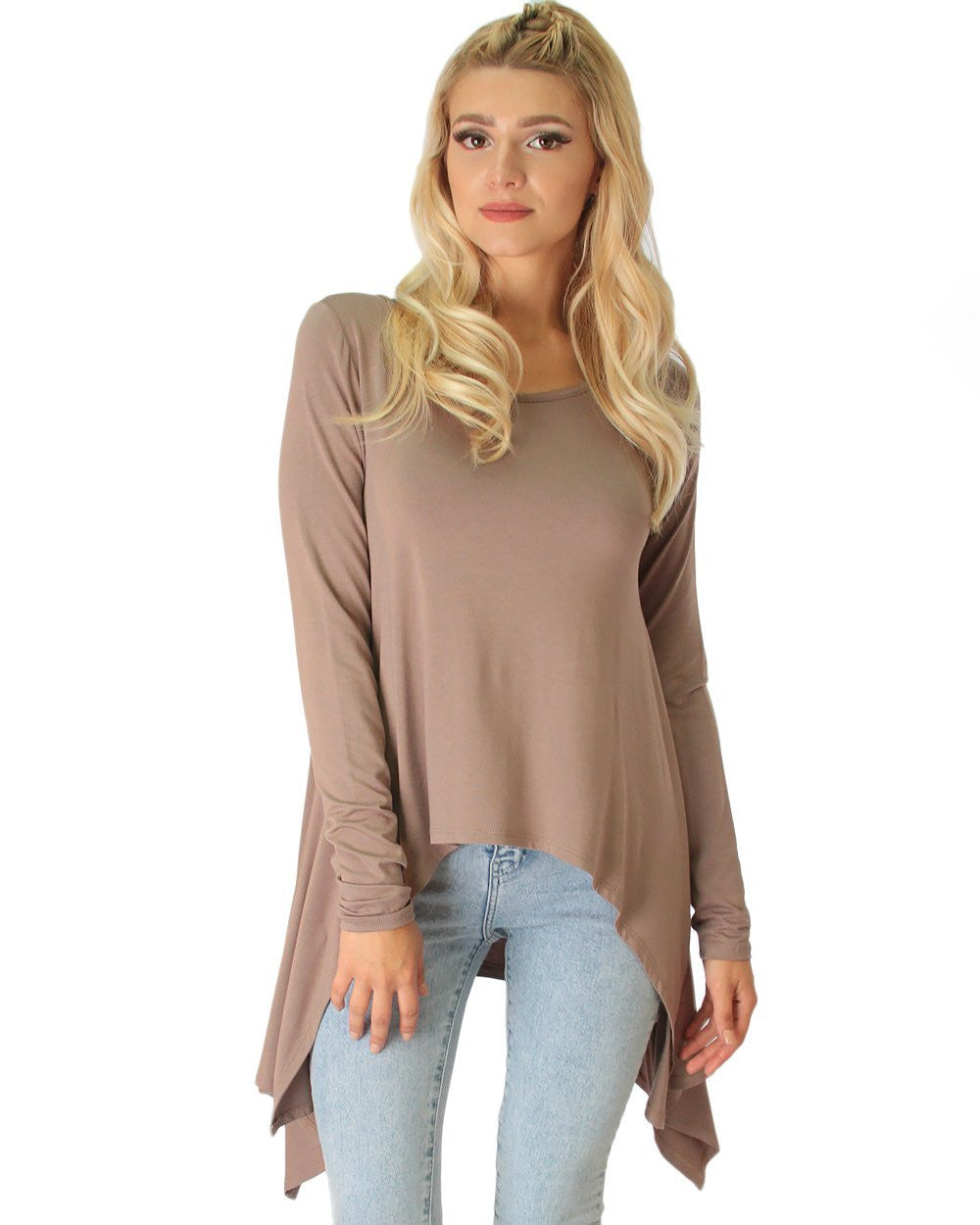 Shift and Swing Long Sleeve Tunic Top