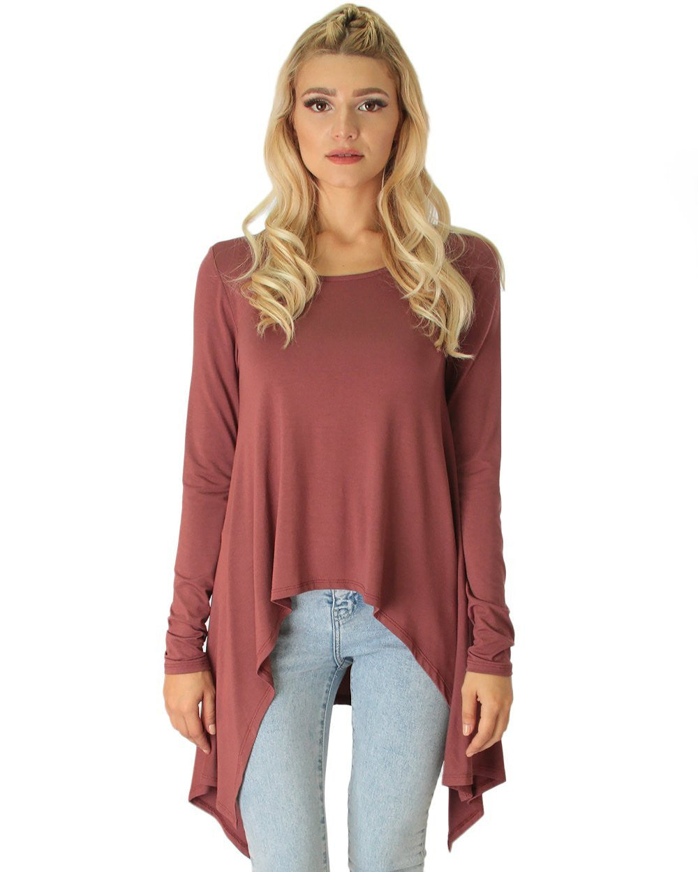 Shift and Swing Long Sleeve Tunic Top