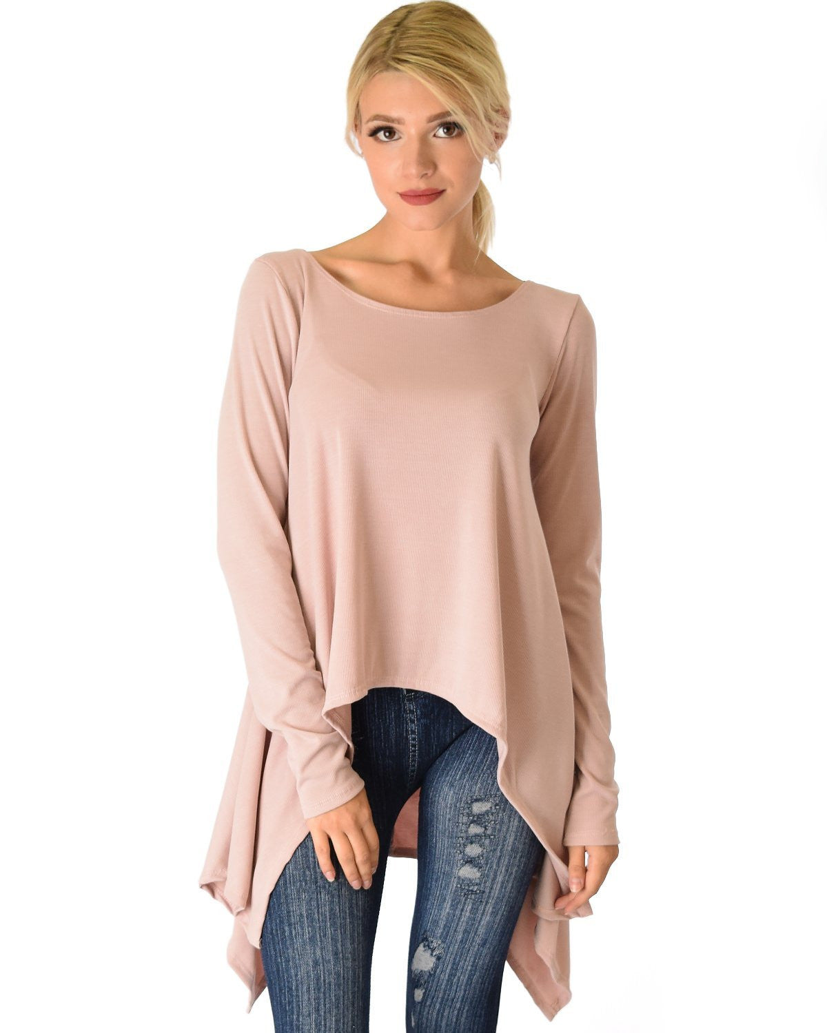 Shift and Swing Long Sleeve Tunic Top