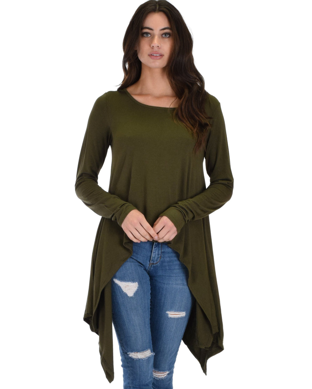 Shift and Swing Long Sleeve Tunic Top