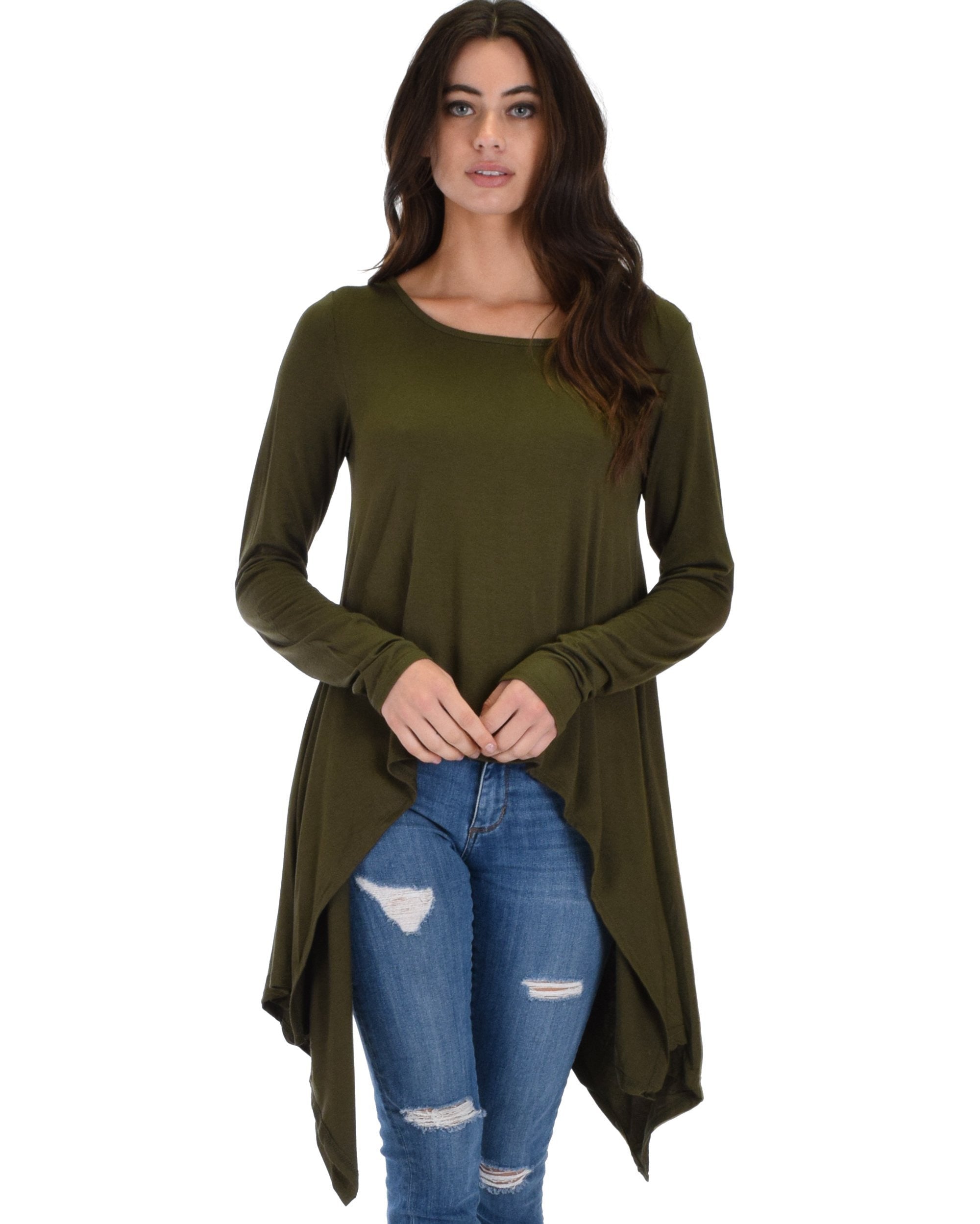 Shift and Swing Long Sleeve Tunic Top
