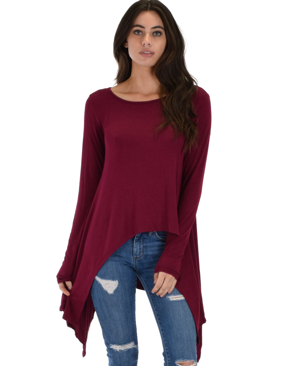 Shift and Swing Long Sleeve Tunic Top
